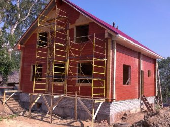 Строительство дома из профилированного бруса