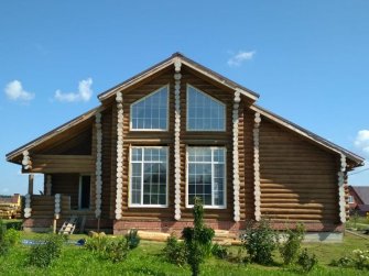 Строительство бревенчатого дома в Московской области